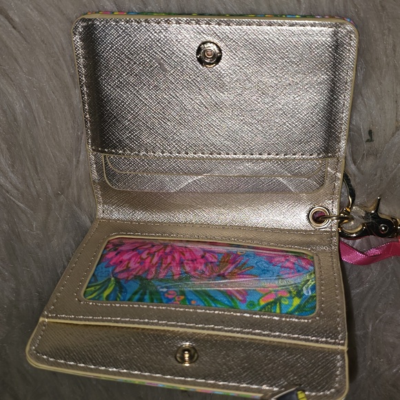 Lilly Pulitzer NWT Snap ID Card Case Walking On Sunshine - Picture 6 of 9